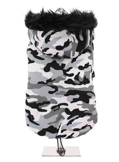 Urban Pup UrbanPup Fishtail Parka Camouflage Grey 40 cm