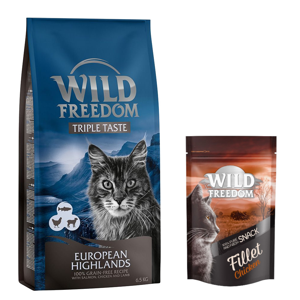 Wild Freedom 6,5kg  Kattenvoer + 100g Filet Kippensnack