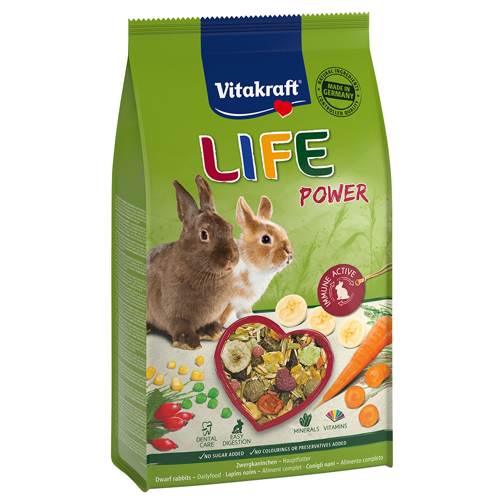 Vitakraft 600g  Life Power dwergkonijnenvoer voor kleine dieren