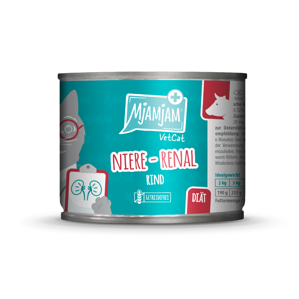 MjAMjAM 6x200g  VetCat Renal - Rund nat kattenvoer