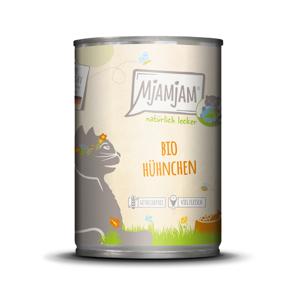 MjAMjAM 6x 400g MP  Naturally Delicious Organic Chicken natvoer voor katten