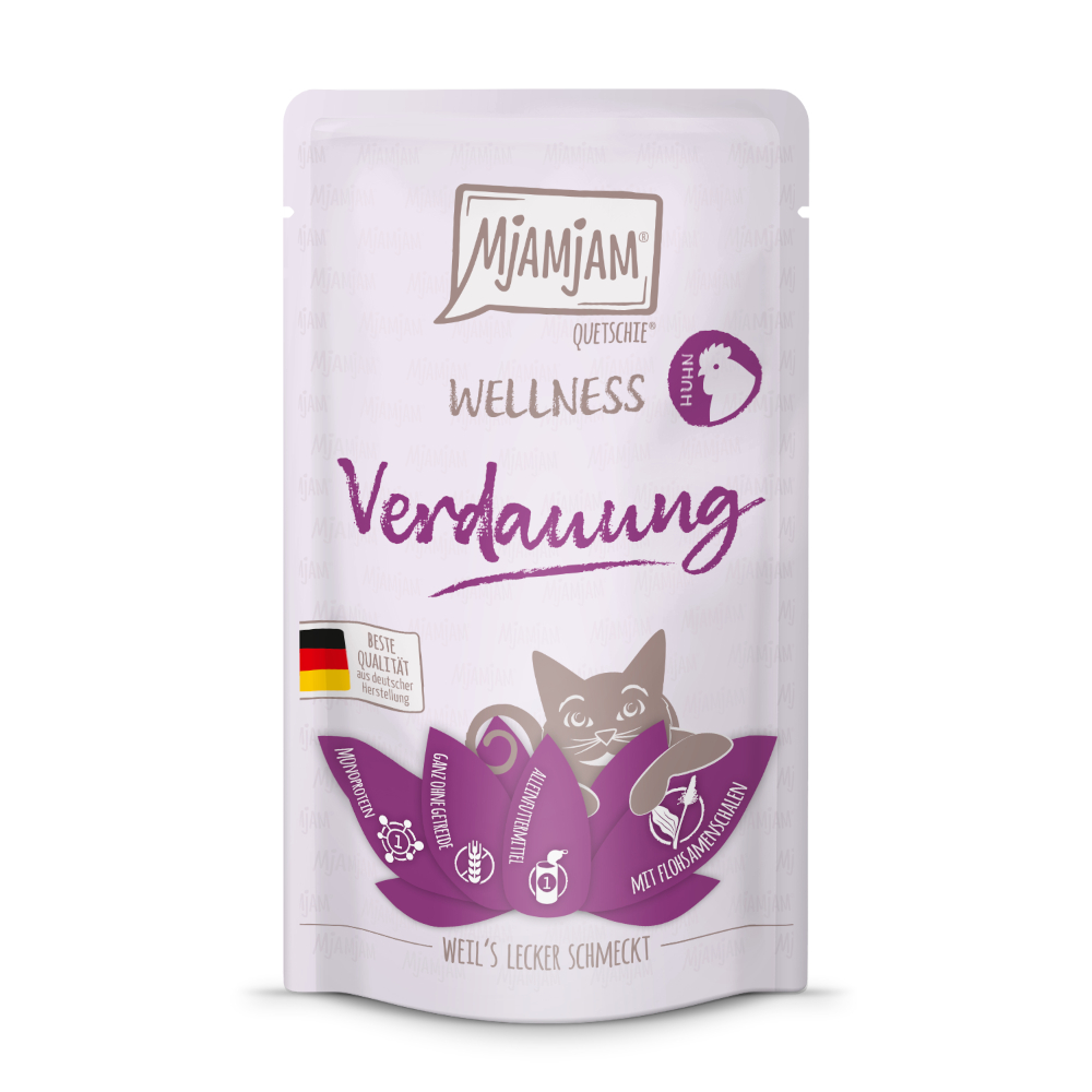 MjAMjAM 12x 125g  Wellness Spijsvertering - Kip natvoer voor katten