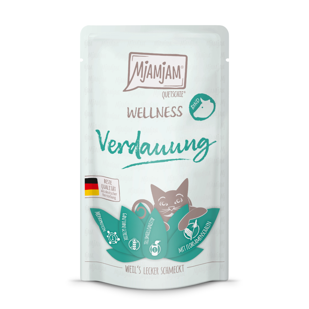 MjAMjAM 12x 125g  Wellness Digestion - Rund nat kattenvoer