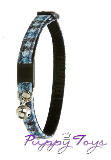 Karlie Flamingo Karlie Kattenhalsband Karo blauw 30 cm x 10 mm