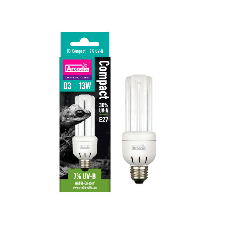 Aquadistri Arcadia  d3 compact lamp mini 7% uvb 13 watt - 