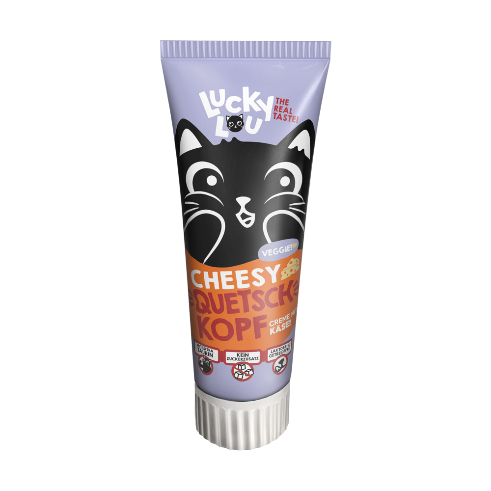 Lucky Lou 75g  knijpkaas in een tube kattensnack