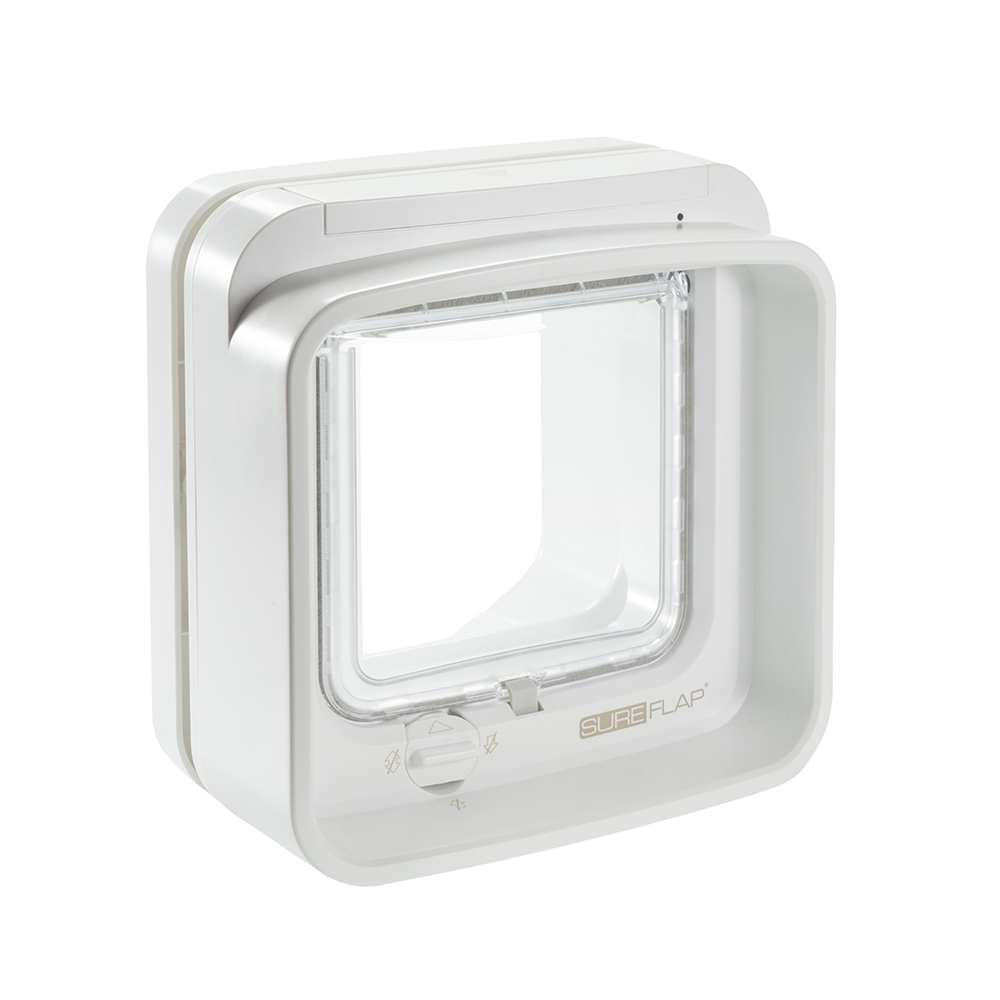 SureFlap DualScan Microchip Kattenluik - Accessoires: witte montage-adapter (ZONDER kattenluik)