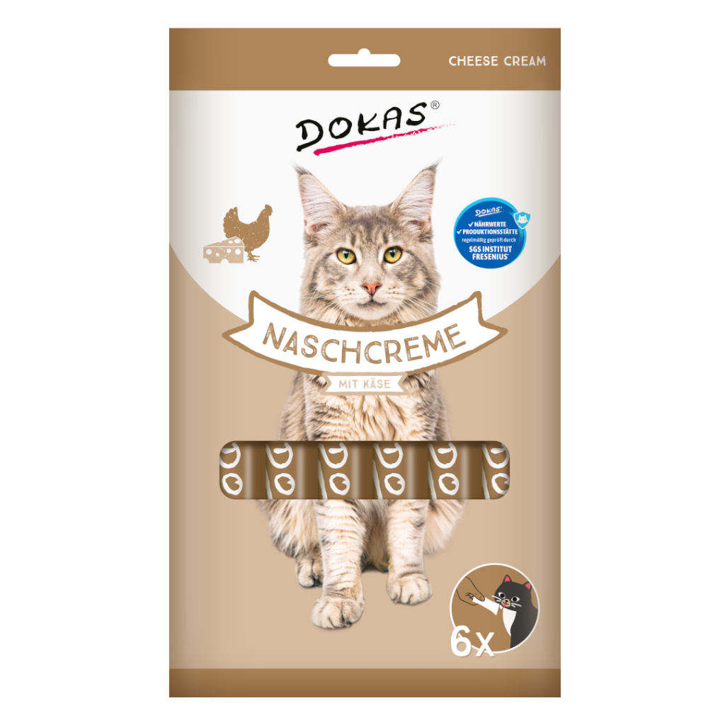 Dokas 90g  Nasch-Creme met kaas kattensnacks