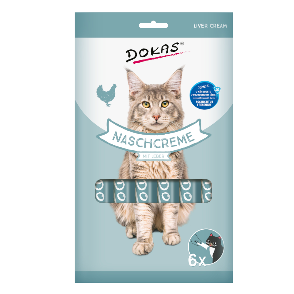 Dokas 90g  Nasch-Creme met lever kattensnacks