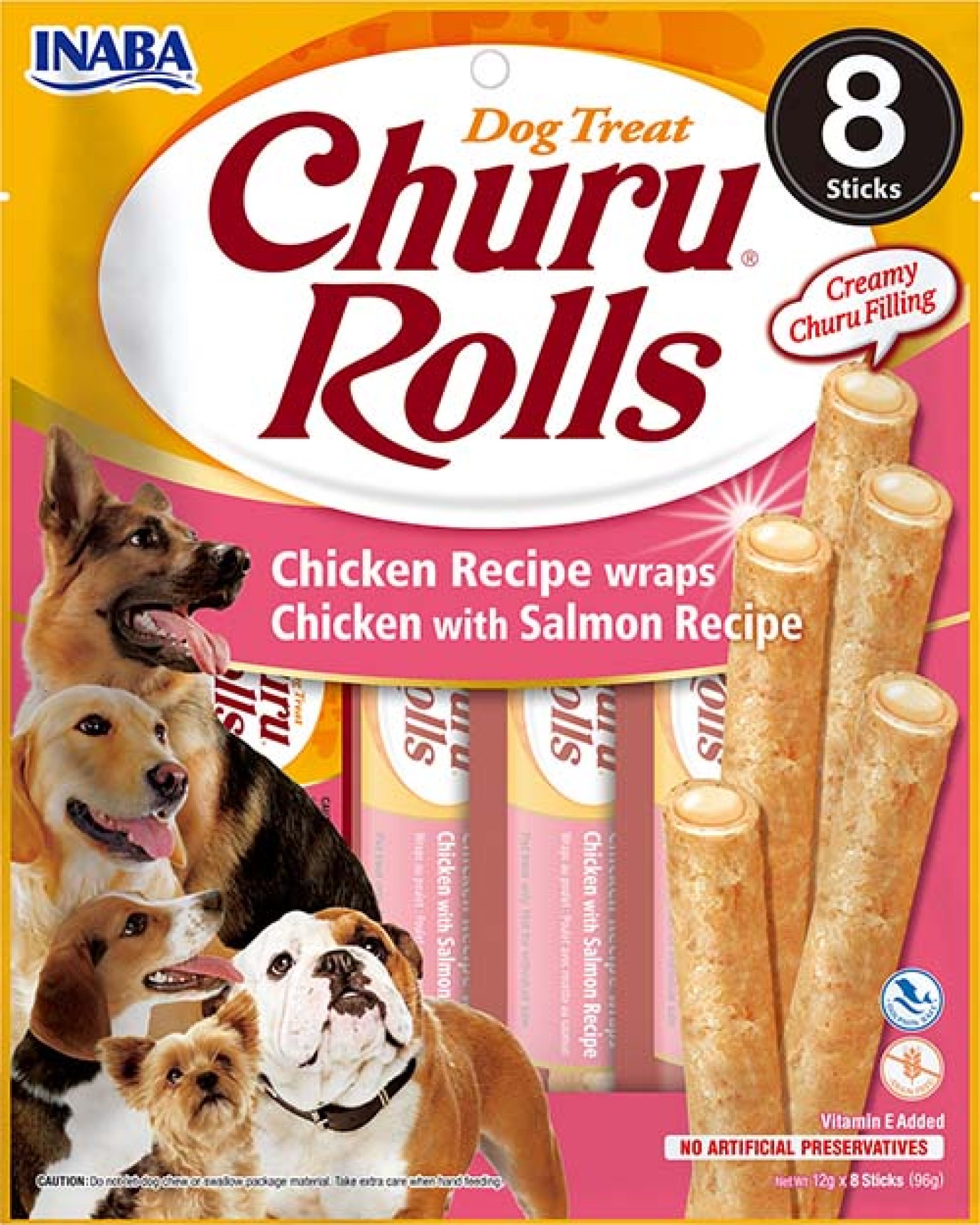 Inaba Churu Rolls hond Kip met zalm