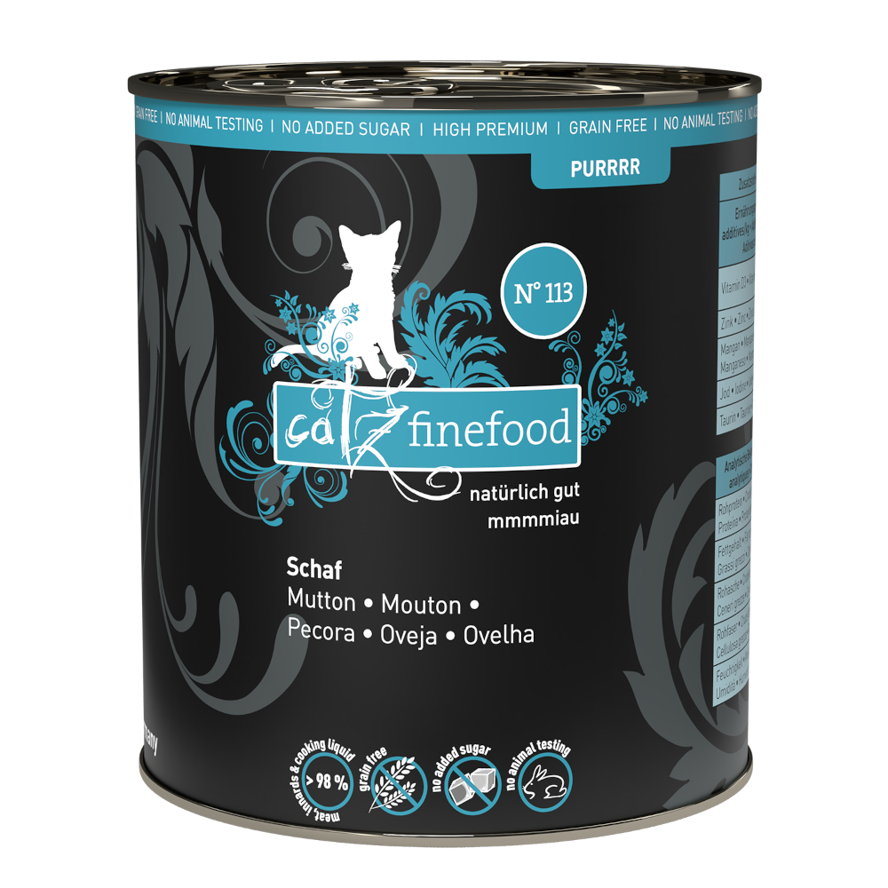 Catz Finefood 6 x 800g  Purrrr No.113 nat schapenkattenvoer