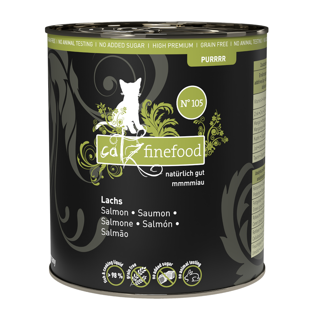 Catz Finefood 6 x 750g  Purrrr No.105 Salmon natvoer voor katten