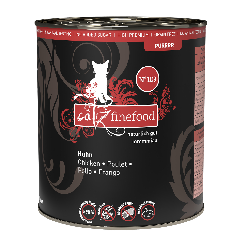 Catz Finefood 6 x 800g  Purrrr No.103 Kip natvoer voor katten