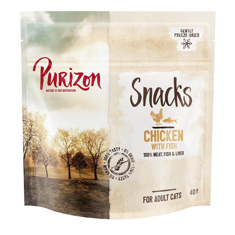 Purizon Snack Kip & Vis - Graanvrij - 5 g