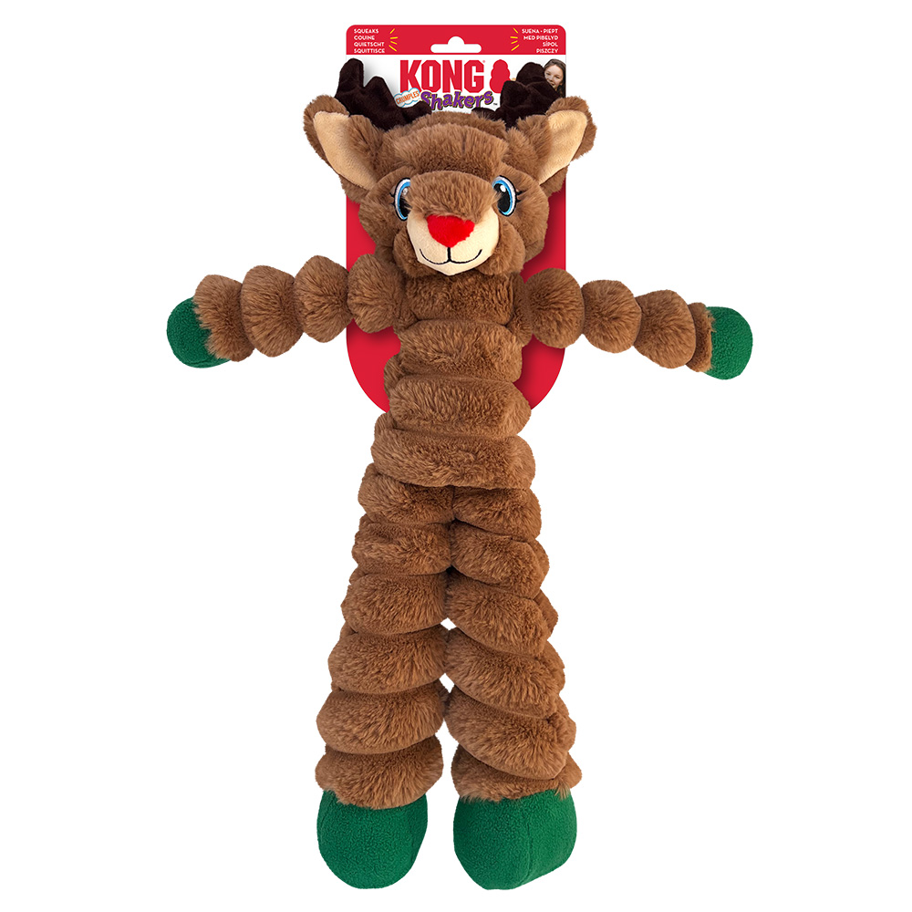 Kong Holiday Shakers Crumples Rendier 51x22x8cm hond