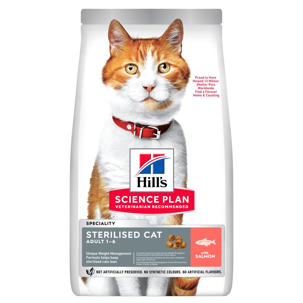 Hill's Science Plan 1,5kg  Adult Sterilised Zalm Kattenvoer droog