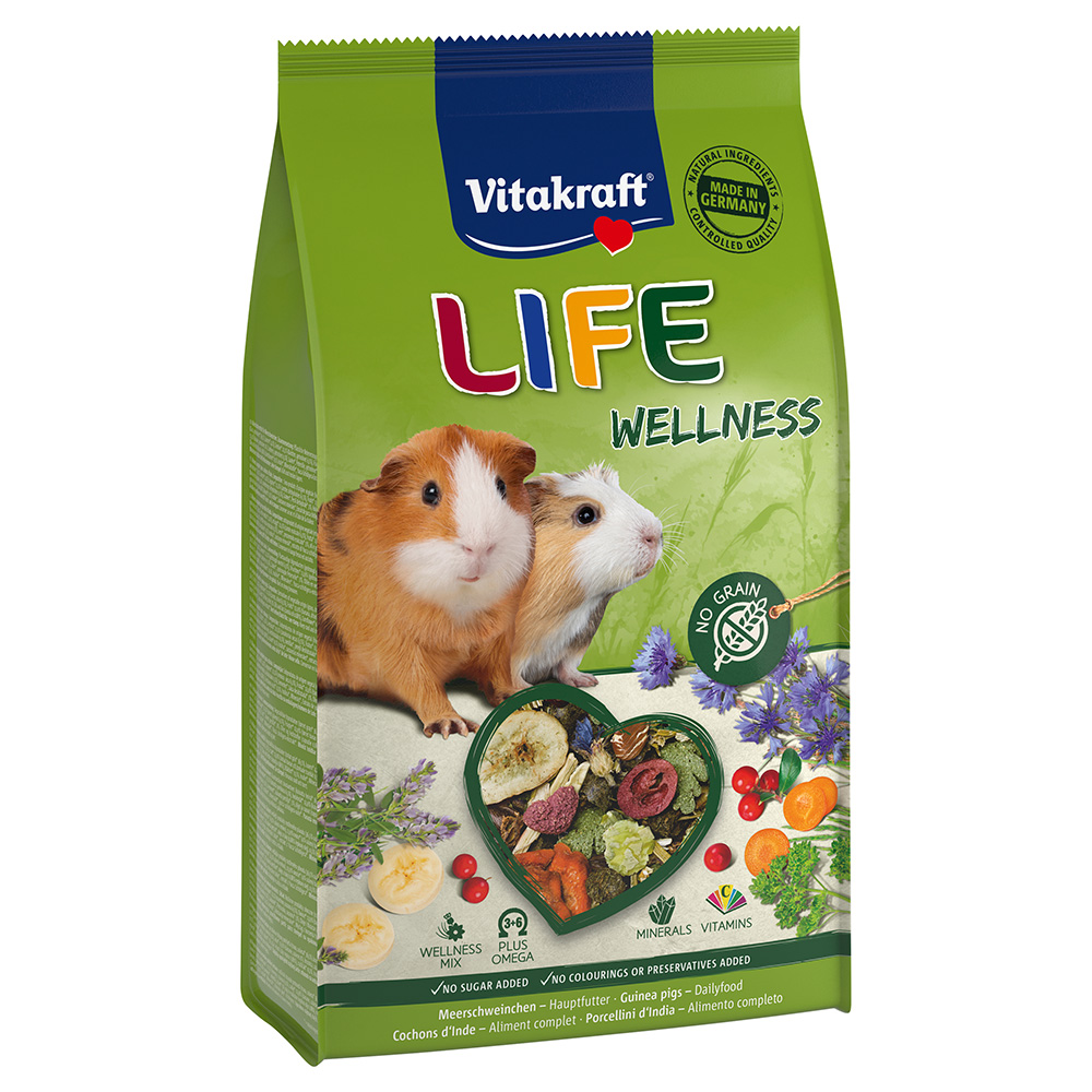 Vitakraft 600g  Life Wellness caviavoer voor kleine dieren