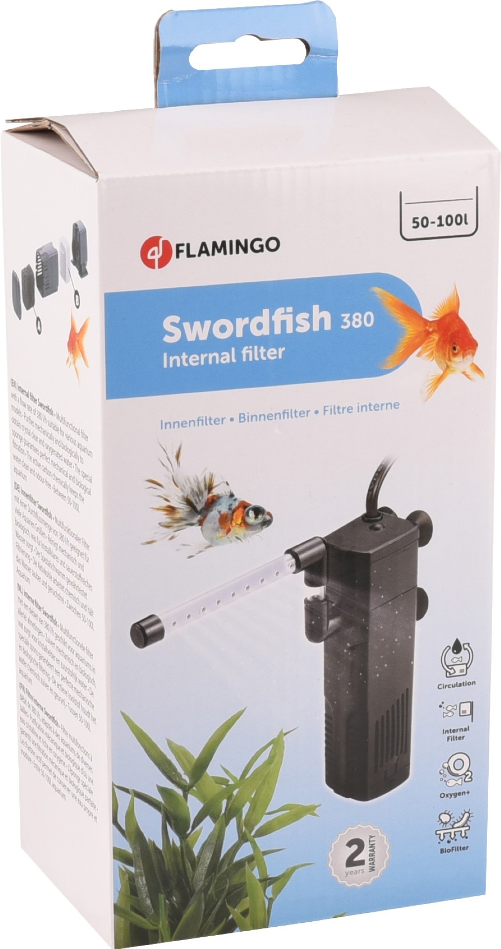 Flamingo Binnenfilter swordfish 380 - 