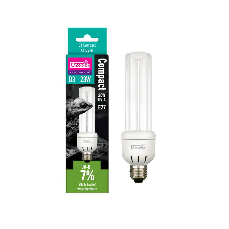 Aquadistri Arcadia  d3 compact lamp 7% uvb 23 watt - 