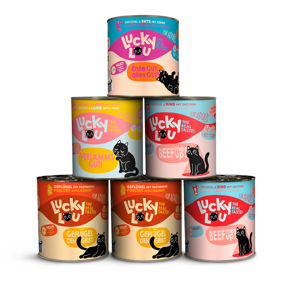 Lucky Lou Adult 6 x 800 g - Tasty Mix (4 Sorten)