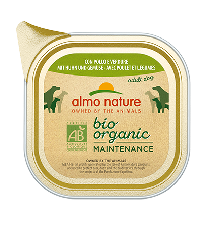 Almo Nature Dailymenu bio pate hond Kip en groenten 32x100gr