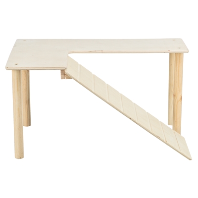 TRIXIE platform met helling voor muizen / hamsters onbehandeld hout (47X30X25 CM)