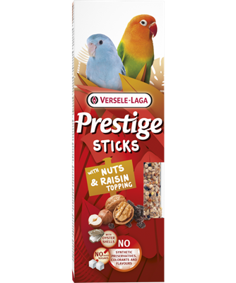 Versele-Laga Prestige Sticks Kleine Papegaaien Met Noten & Rozijnentopping