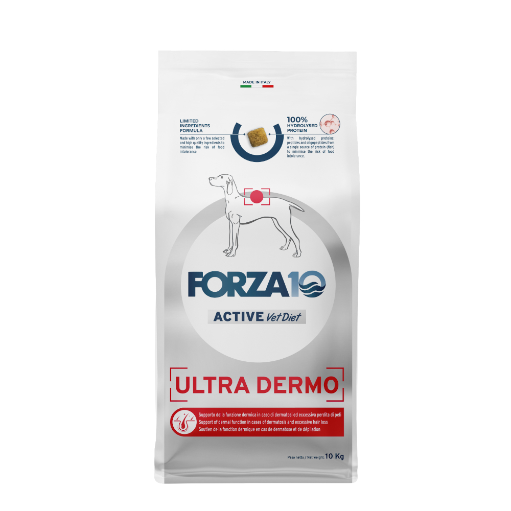 Forza10 Active Line Dog 10kg Forza10 Active Vet Diet Ultra Dermo droogvoer voor honden