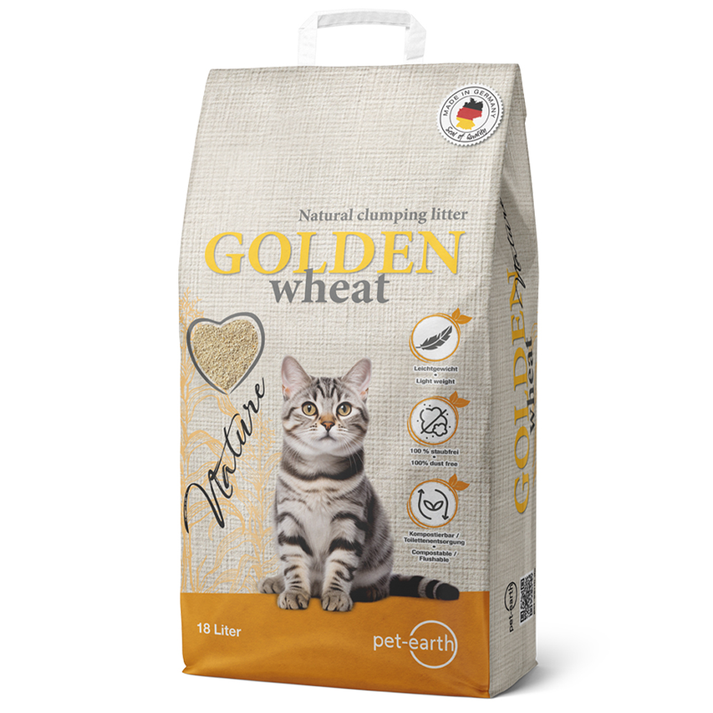 Golden Nature 18l  Tarwe kattenbakvulling