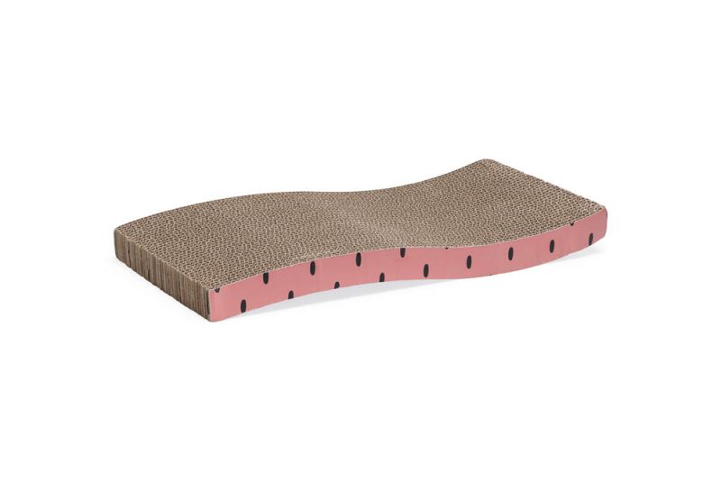 Beeztees Dots - Krabplank - Karton - Roze - 46,5x25,4x5,5 cm