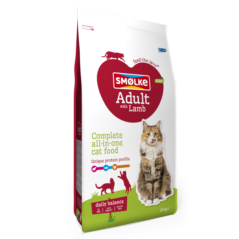 Smolke Smølke Adult met Lam Kattenvoer  - 10 kg