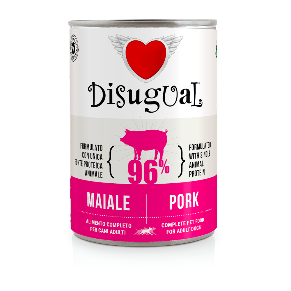 Disugual 6x400g  Adult nat varkensvoer voor honden