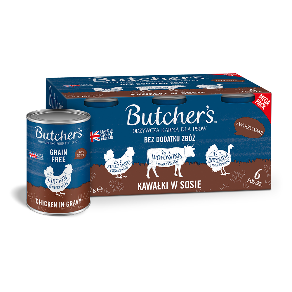 Butcher's Original Graanvrij voor honden 24 x 400 g - Mixpakket (3 Soorten)