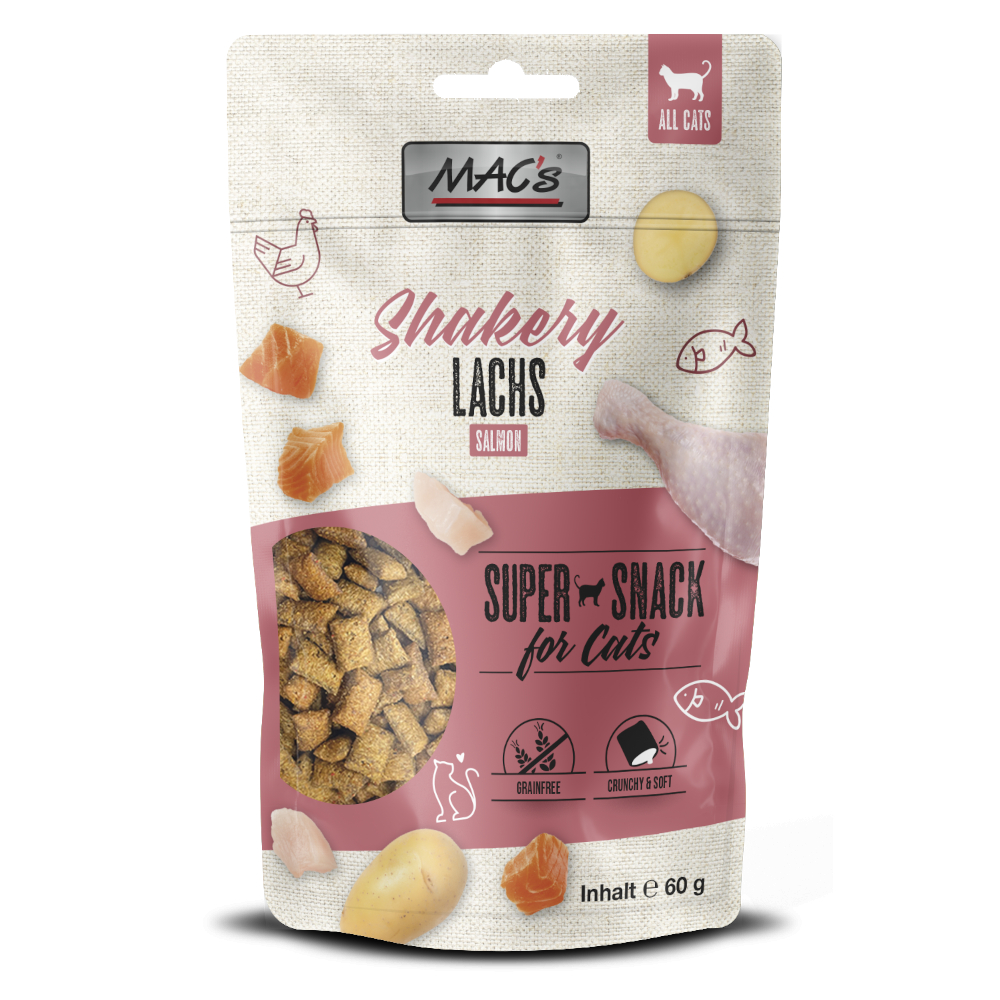 MAC's 60g  Cat Shakery Snack Zalm