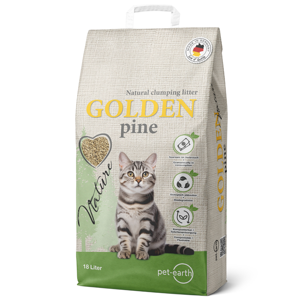 Golden Nature 18l  Pine kattenbakvulling