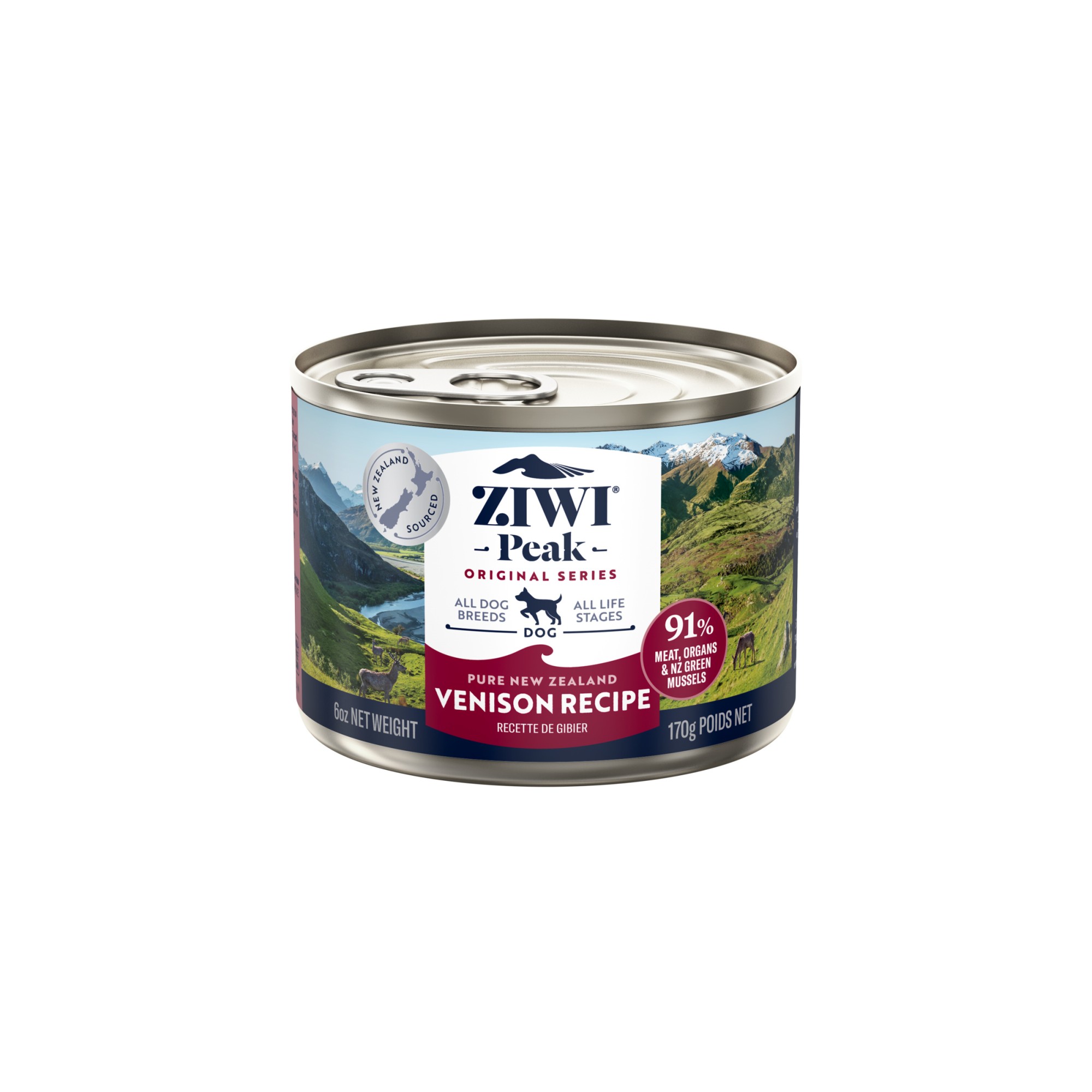 Ziwi Peak natvoeding voor de hond Hert 170 gr.