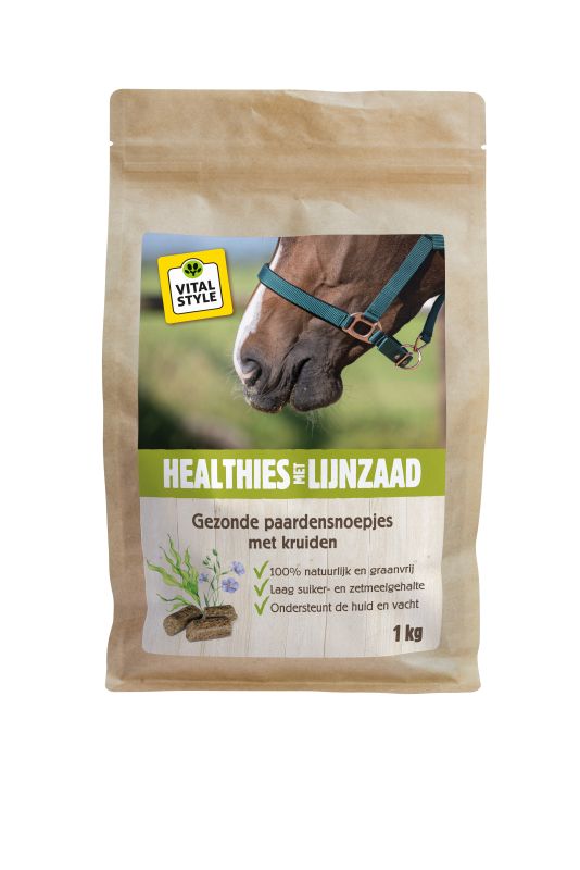 VITALstyle Healthies - Paardensnoepjes - Lijnzaad