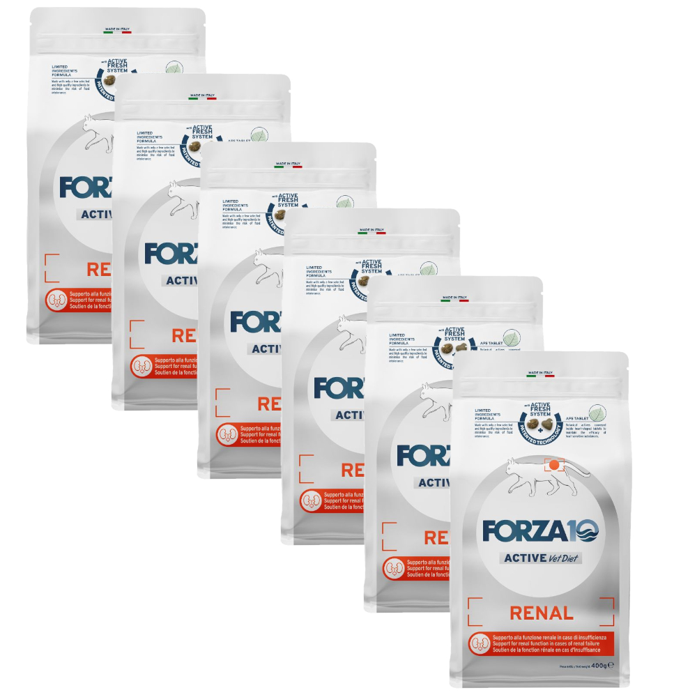 Forza10 Active Line Cat 6x 400g Forza10 Active Vet Diet Renal vis droogvoer voor katten