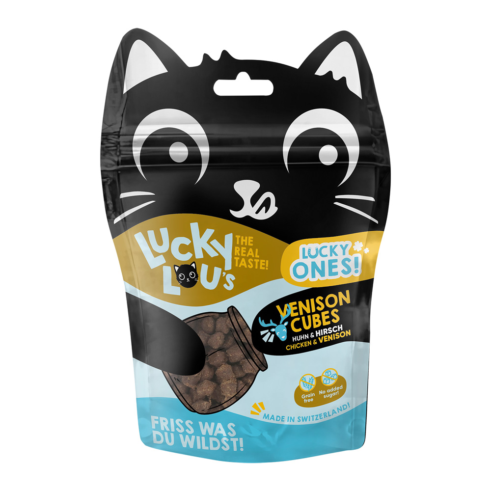 Lucky Lou 80g  Lucky Ones Blokjes Kip & Wild Kattensnacks