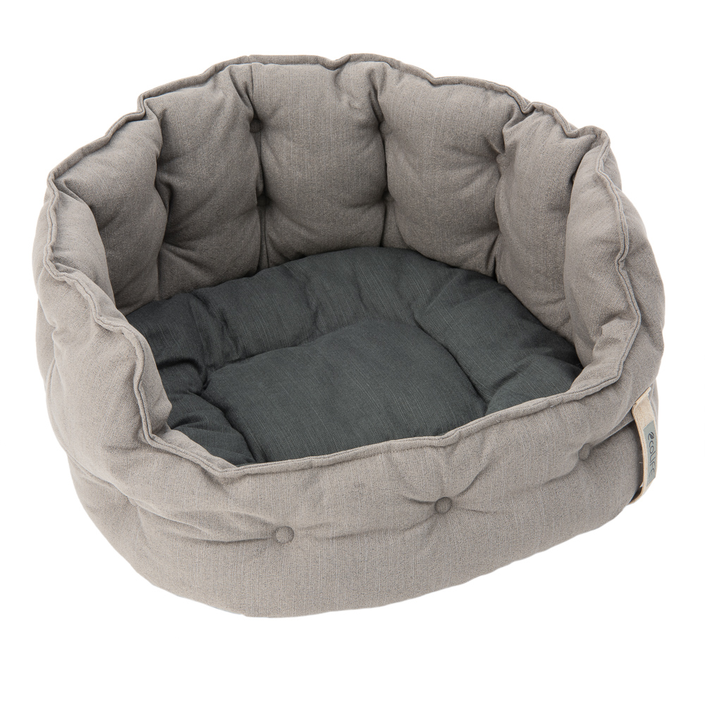 Zooplus Exclusive Hondenbed Cozy ecoLIFE L80 x B72 x H31 cm Grijs