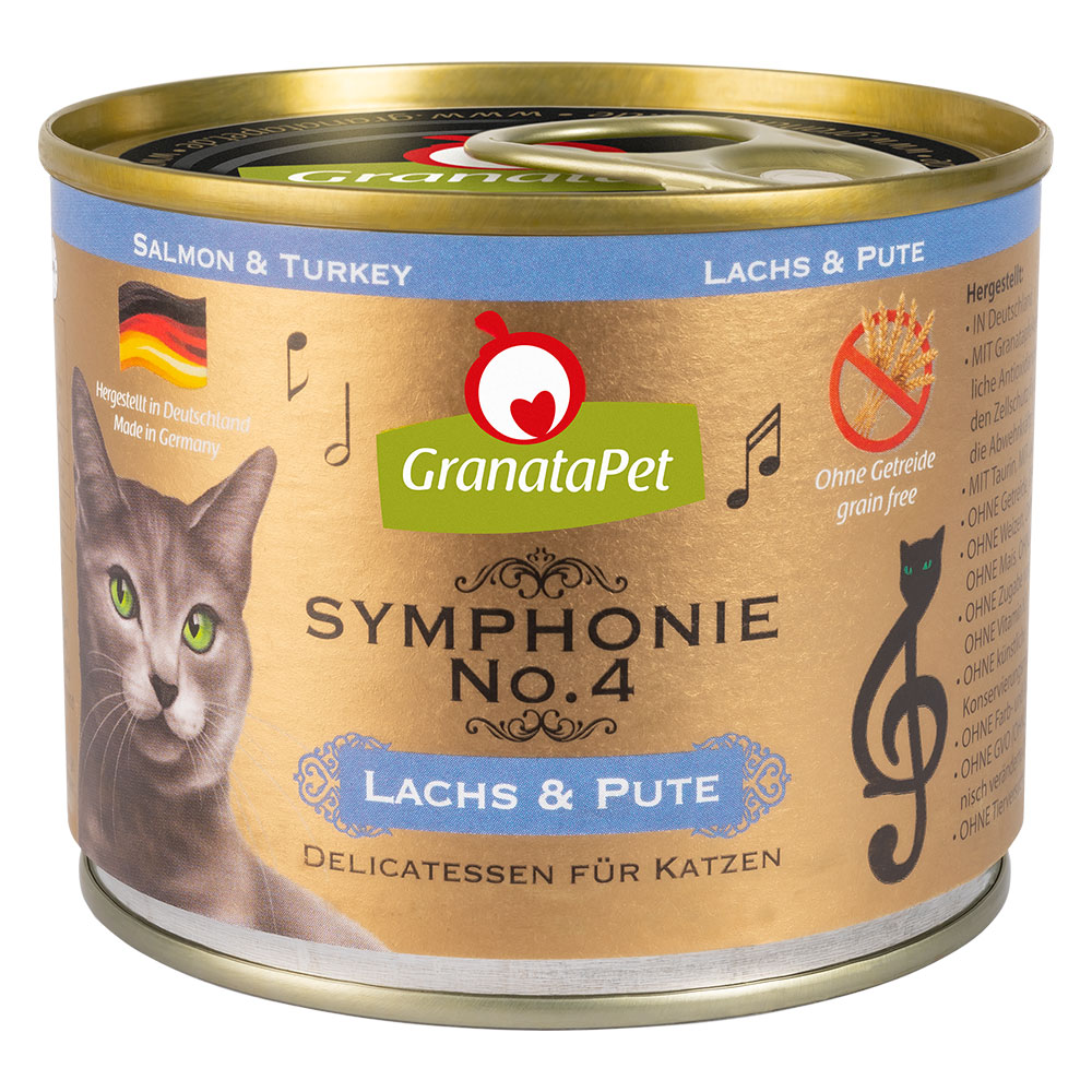 Granatapet 12x200g  Symphonie Zalm & Kalkoen Kattenvoer