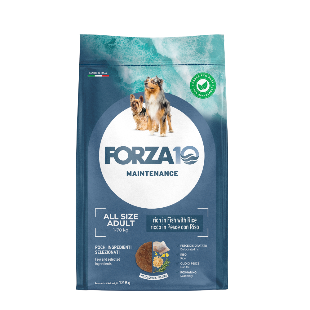 Forza10 Maintenance Dog 12 kg Forza 10 All Breeds Maintenance Vis & Rijst Hondenvoer