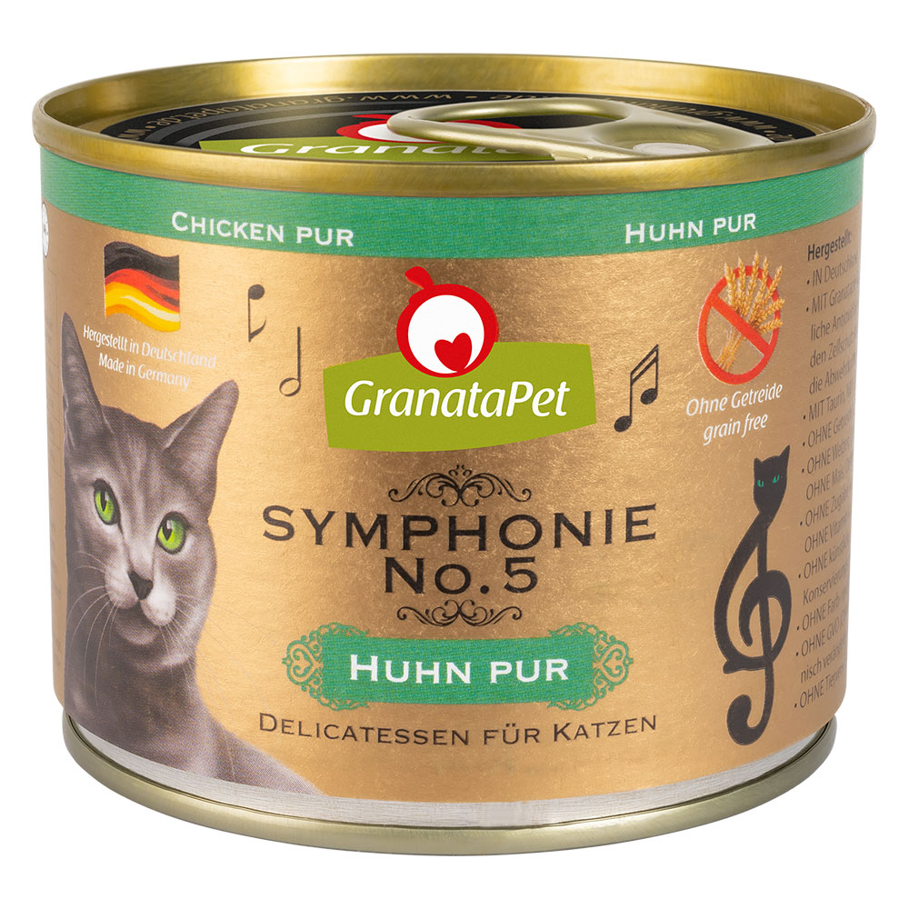 Granatapet 12x200g  Symphonie Kip Puur Kattenvoer