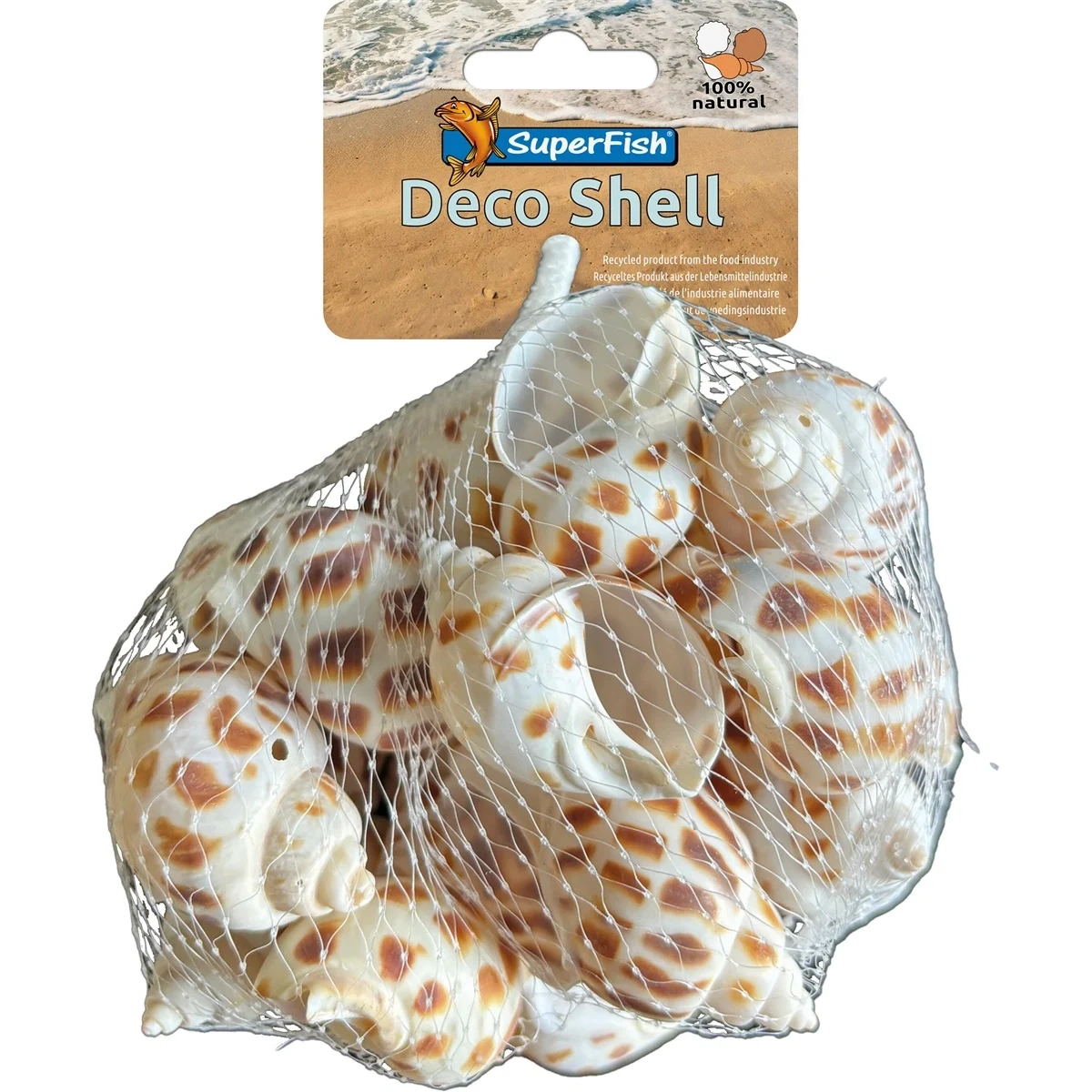 SuperFish Deco Schelp Slak Bruin-Wit 200 Gram