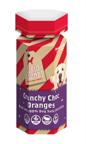 Cupid & Comet Xmas Crunchy Choc Oranges 100 GR