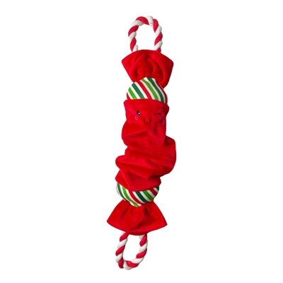 Happy Pet Top N Tail Ropee Christmas Cracker Rood 50X9X6 CM