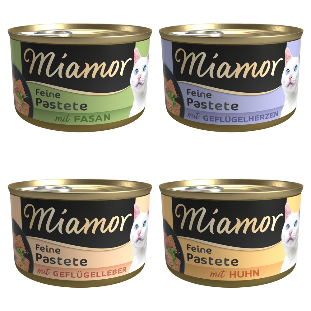 Miamor Pastei 12 x 85 g Kattenvoer - Gemengd pakket: Vlees