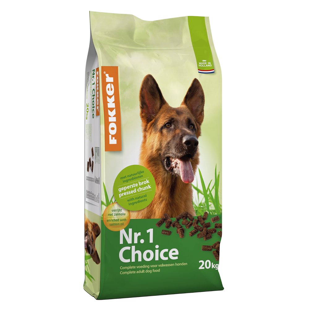 Fokker 20kg  No.1 Choice droogvoer voor honden