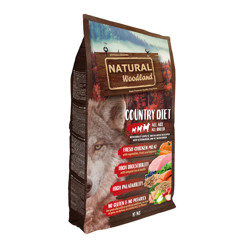 Natural Woodland 10kg  Country Diet droogvoer voor honden