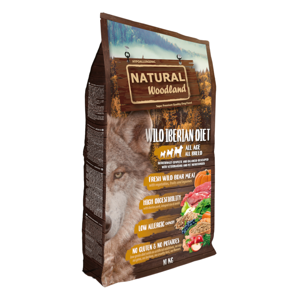 Natural Woodland 10kg  Wild Iberian droogvoer voor honden